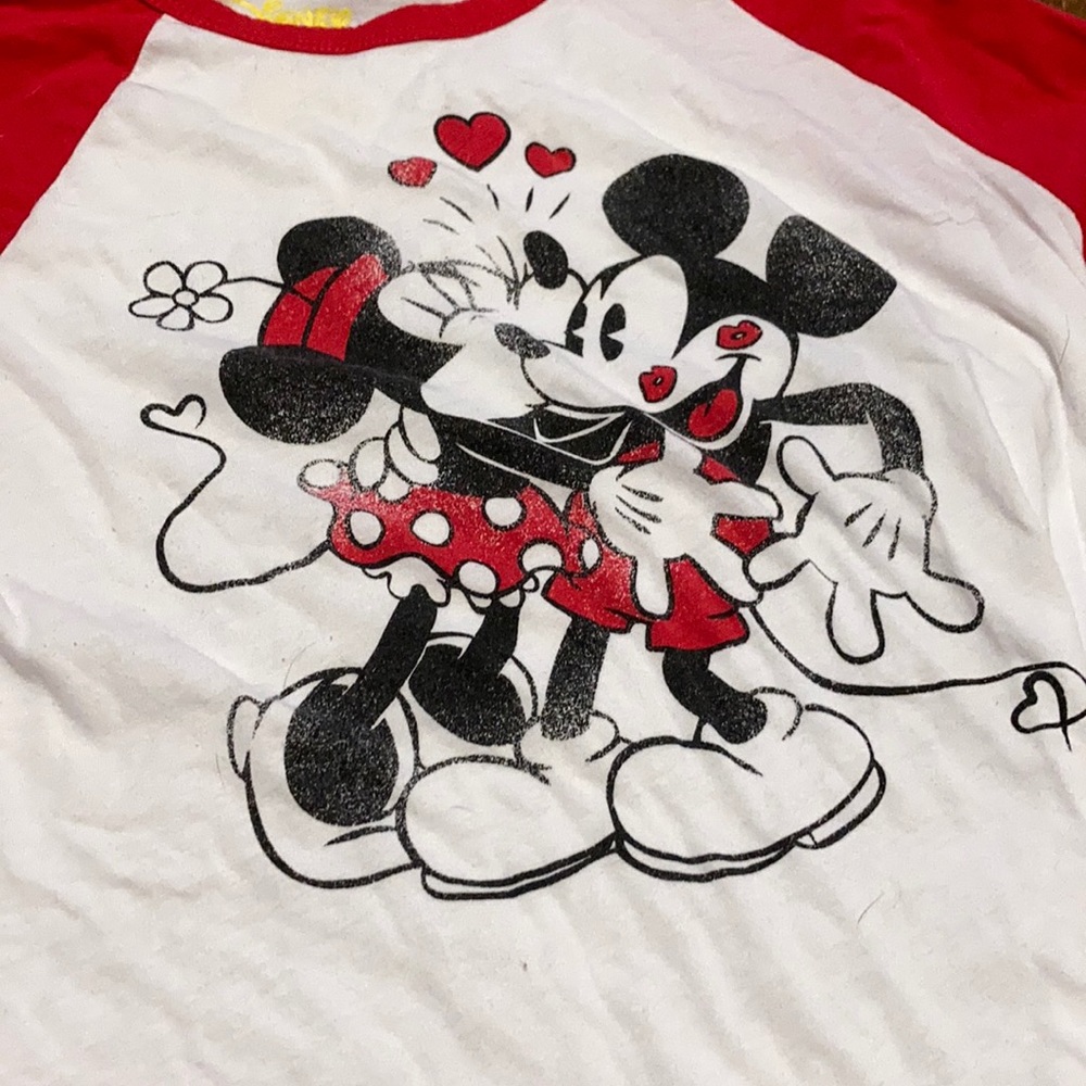 Mickey and Minnie Baseball T